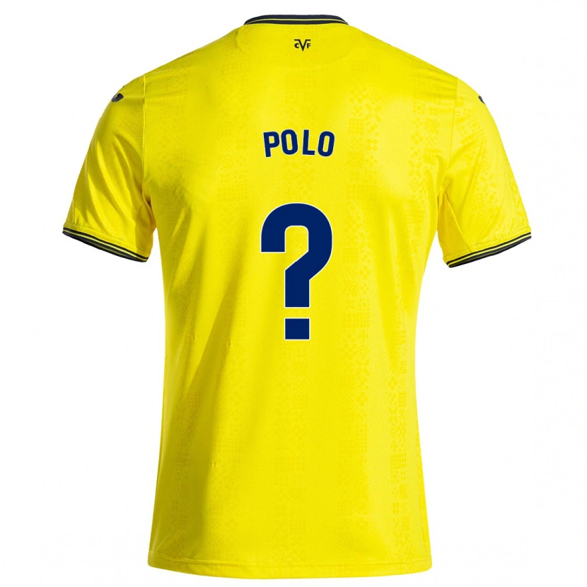 Danxen Męski Pablo Polo #0 Żółty Czarny Domowa Koszulka 2024/25 Koszulki Klubowe