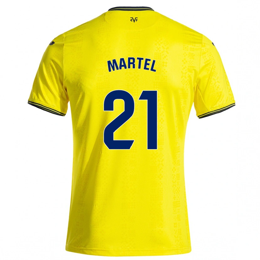 Danxen Męski Kevin Martel #21 Żółty Czarny Domowa Koszulka 2024/25 Koszulki Klubowe