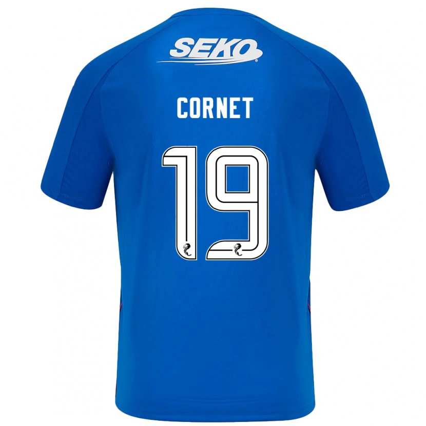Danxen Męski Chelsea Cornet #19 Ciemnoniebieski Domowa Koszulka 2024/25 Koszulki Klubowe