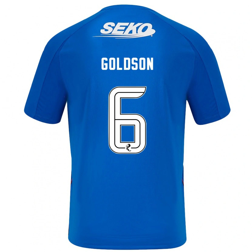Danxen Męski Connor Goldson #6 Ciemnoniebieski Domowa Koszulka 2024/25 Koszulki Klubowe