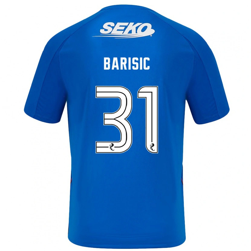 Danxen Męski Borna Barisic #31 Ciemnoniebieski Domowa Koszulka 2024/25 Koszulki Klubowe