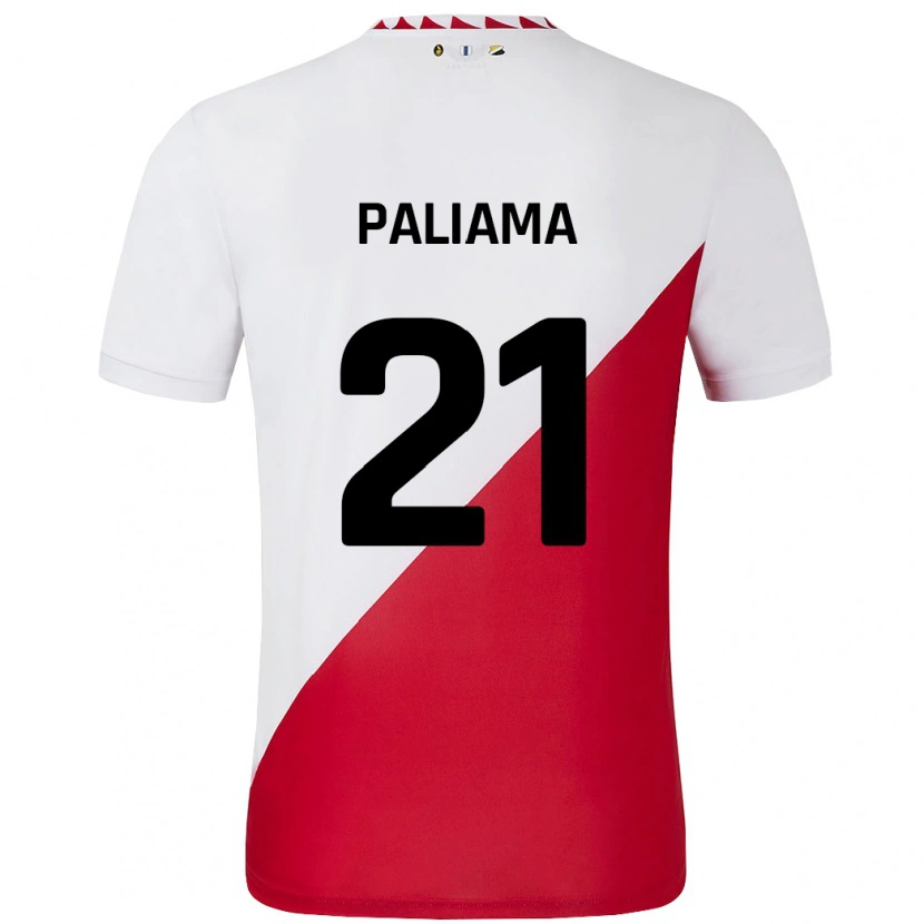 Danxen Męski Joni Paliama #21 Biało-Czerwony Domowa Koszulka 2024/25 Koszulki Klubowe