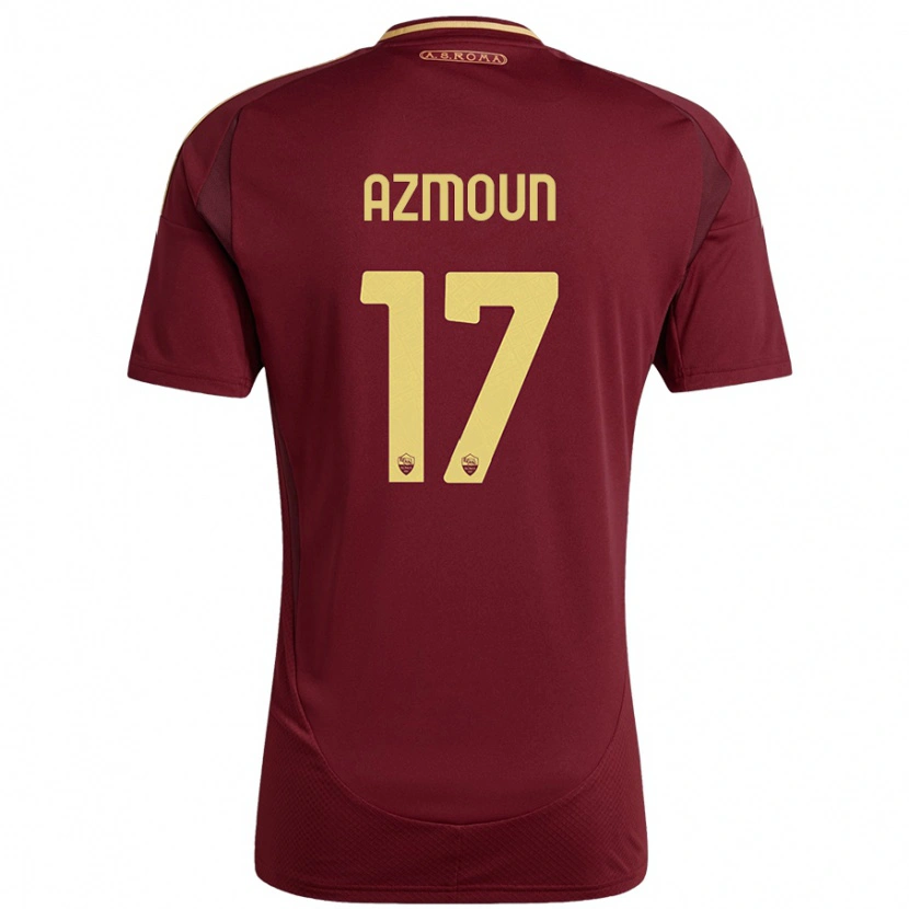 Danxen Męski Sardar Azmoun #17 Czerwony Brązowy Złoty Domowa Koszulka 2024/25 Koszulki Klubowe