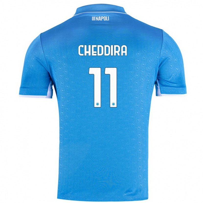 Danxen Męski Walid Cheddira #11 Błękit Nieba Domowa Koszulka 2024/25 Koszulki Klubowe