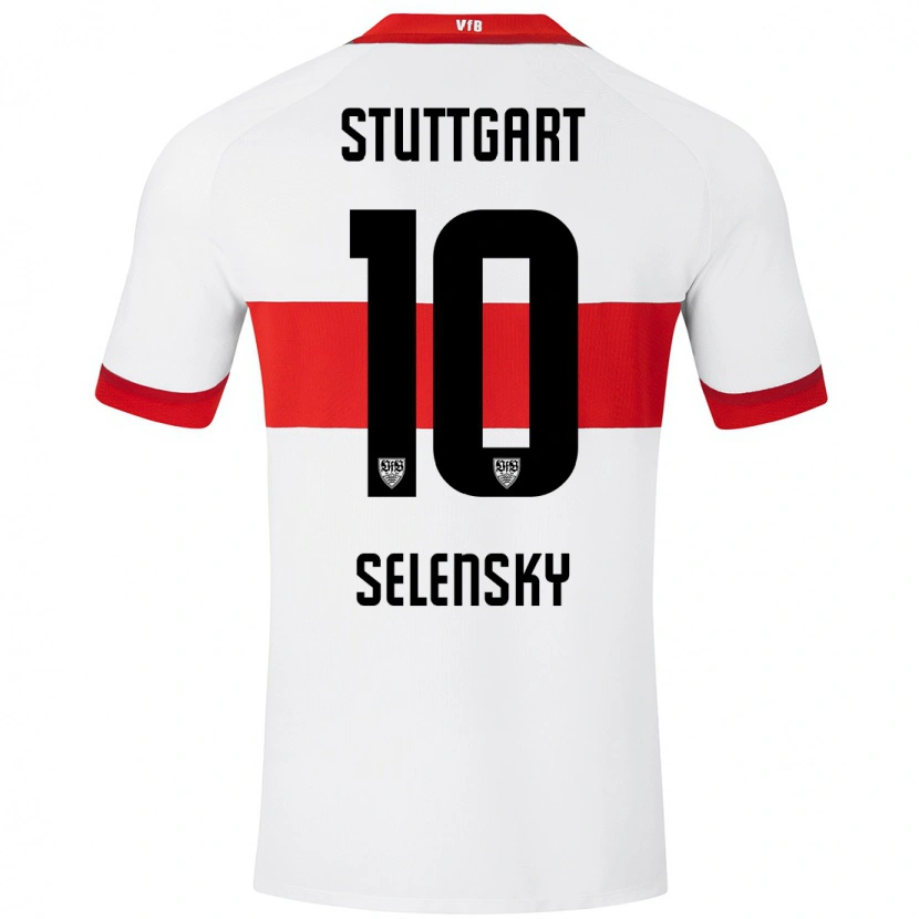 Danxen Męski Anja Selensky #10 Biały Czerwony Domowa Koszulka 2024/25 Koszulki Klubowe