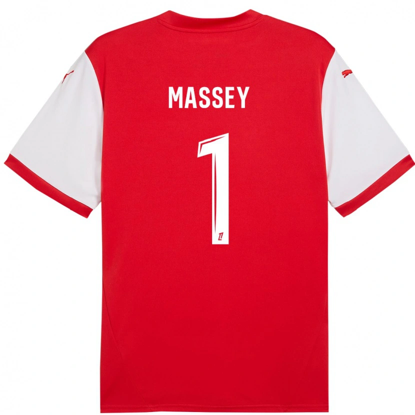 Danxen Męski Kayza Massey #1 Czerwony Biały Domowa Koszulka 2024/25 Koszulki Klubowe