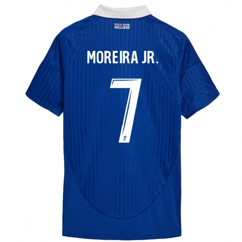 Danxen Męski Diego Moreira #7 Niebieski Biały Domowa Koszulka 2024/25 Koszulki Klubowe