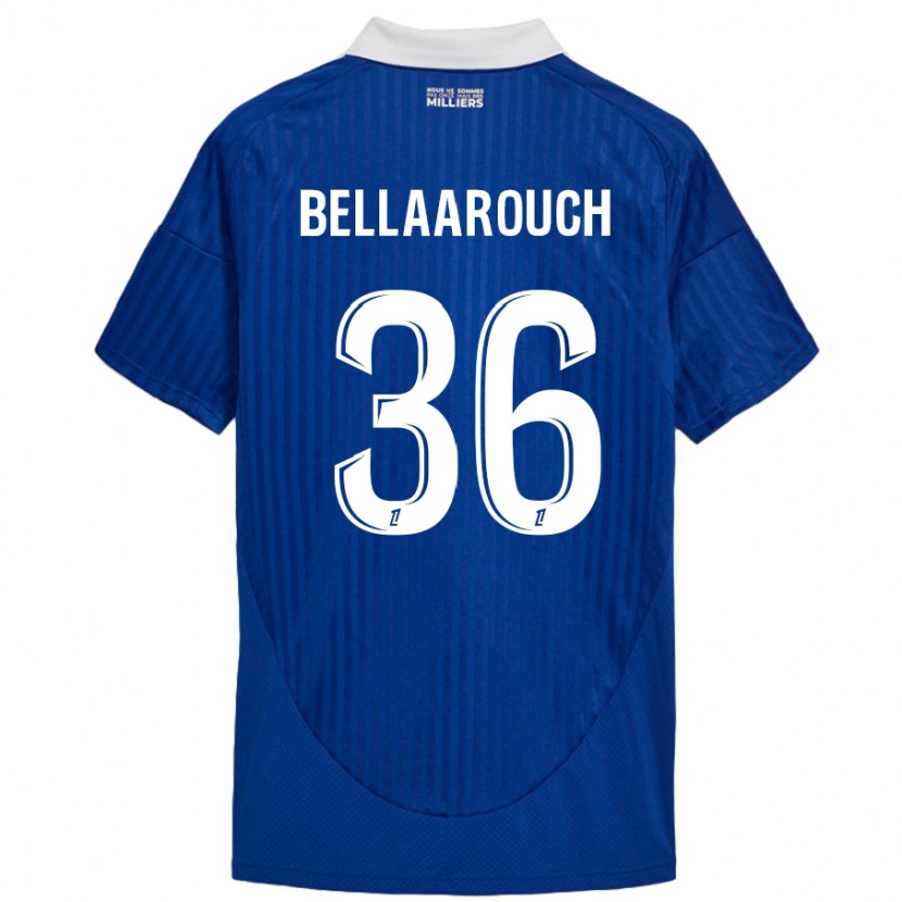 Danxen Męski Alaa Bellaarouch #36 Niebieski Biały Domowa Koszulka 2024/25 Koszulki Klubowe