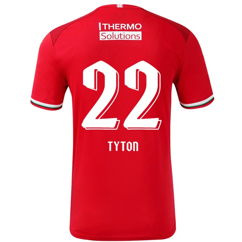Danxen Męski Przemyslaw Tyton #22 Czerwony Biały Domowa Koszulka 2024/25 Koszulki Klubowe