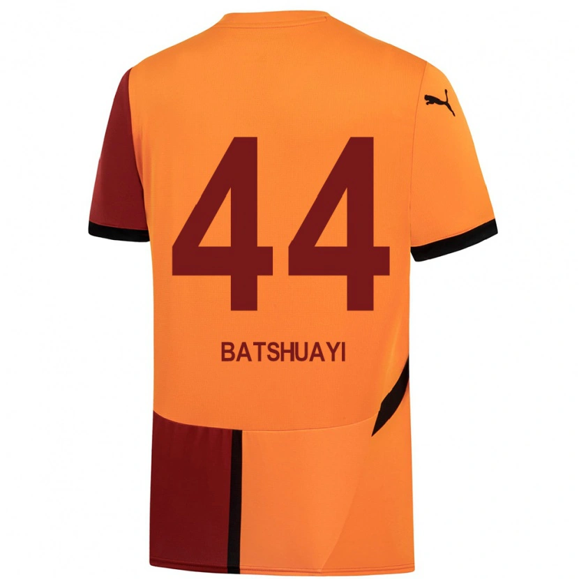 Danxen Męski Michy Batshuayi #44 Żółty Czerwony Domowa Koszulka 2024/25 Koszulki Klubowe