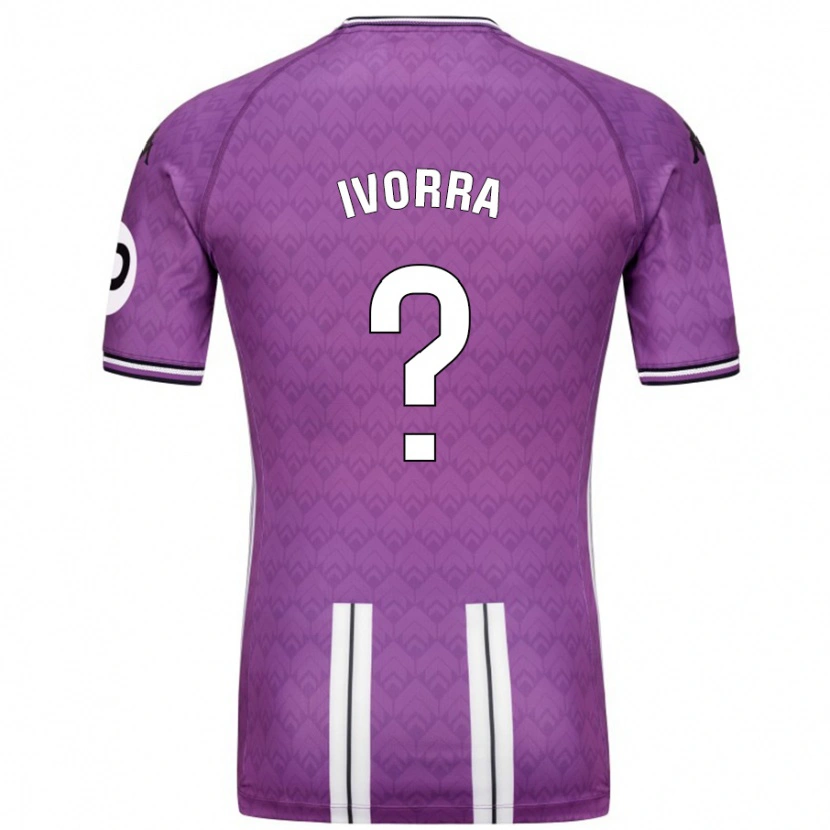 Danxen Męski Iker Ivorra #0 Fioletowy Biały Domowa Koszulka 2024/25 Koszulki Klubowe