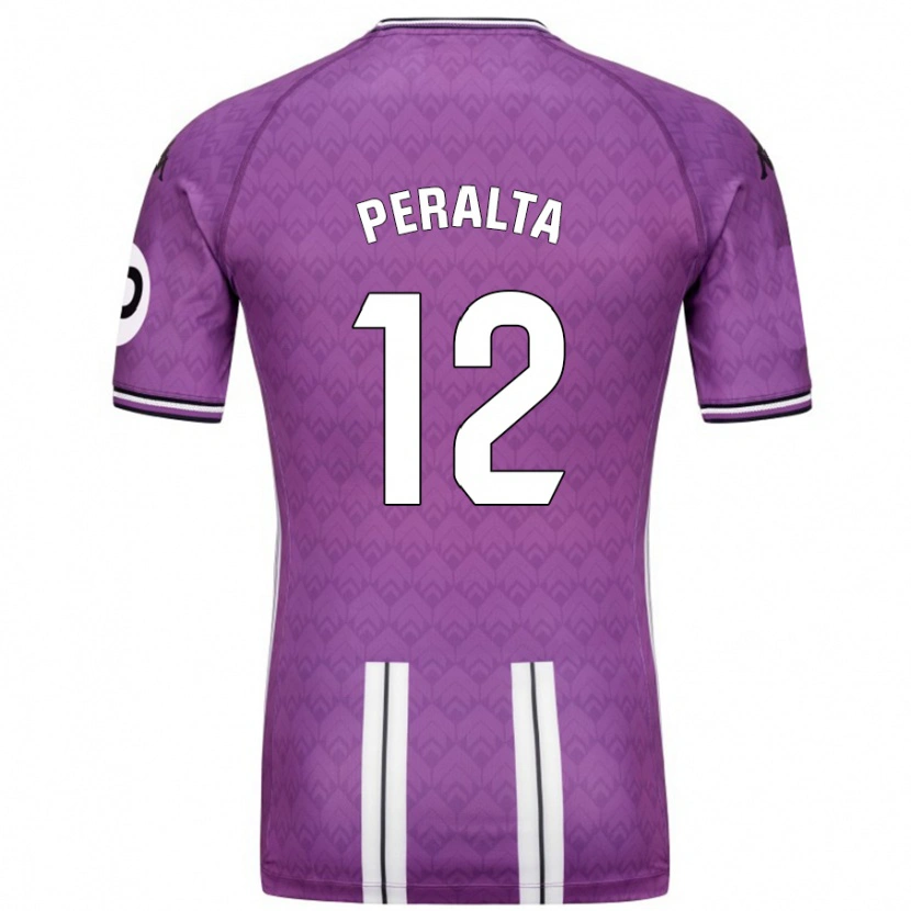 Danxen Męski Fernando Peralta #12 Fioletowy Biały Domowa Koszulka 2024/25 Koszulki Klubowe
