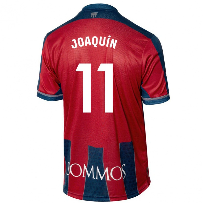 Danxen Męski Joaquín Muñoz #11 Czerwony Niebieski Domowa Koszulka 2024/25 Koszulki Klubowe