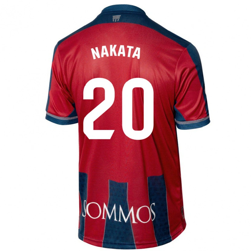 Danxen Męski Yuki Nakata #20 Czerwony Niebieski Domowa Koszulka 2024/25 Koszulki Klubowe