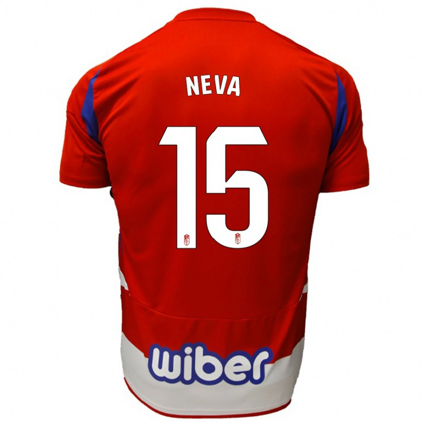 Danxen Męski Carlos Neva #15 Czerwony Biały Niebieski Domowa Koszulka 2024/25 Koszulki Klubowe