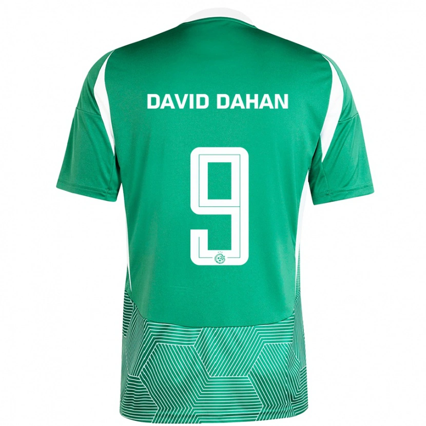 Danxen Męski Omer David Dahan #9 Zielony Biały Domowa Koszulka 2024/25 Koszulki Klubowe