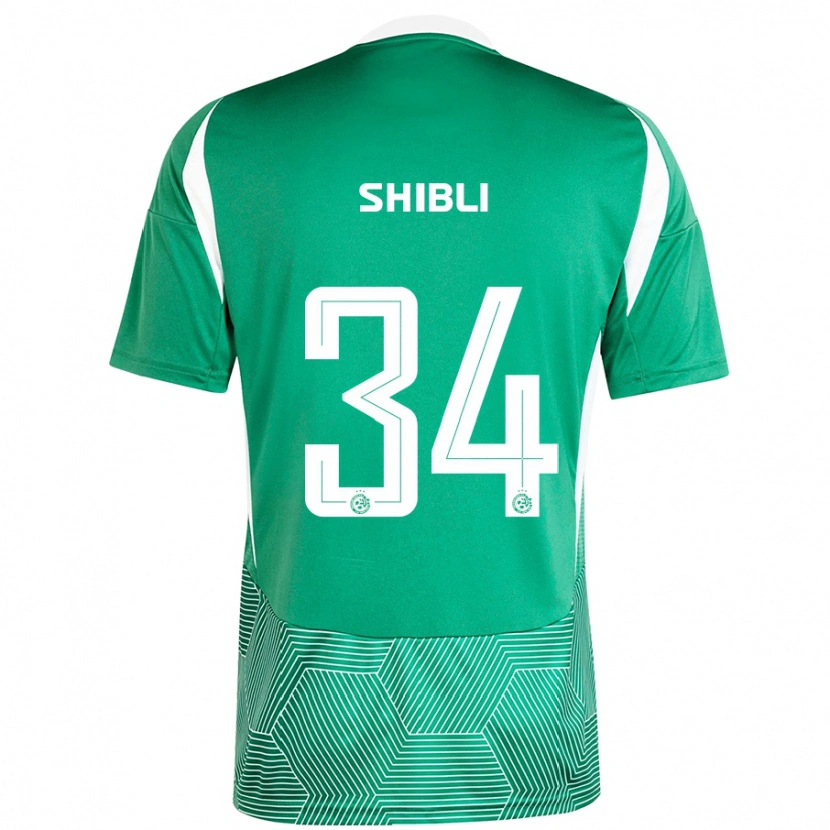 Danxen Męski Hamza Shibli #34 Zielony Biały Domowa Koszulka 2024/25 Koszulki Klubowe