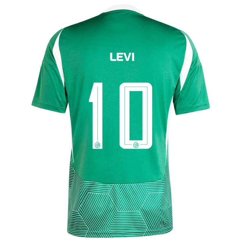 Danxen Męski Yarin Levi #10 Zielony Biały Domowa Koszulka 2024/25 Koszulki Klubowe