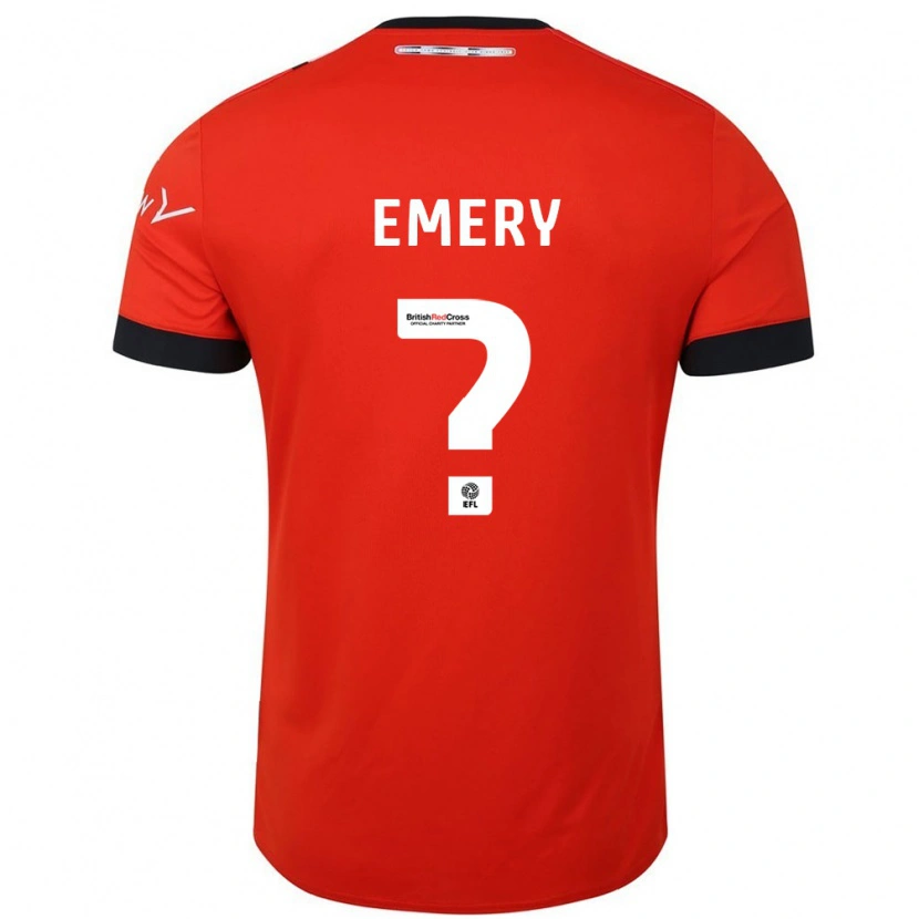 Danxen Męski Charlie Emery #0 Pomarańczowy Czarny Domowa Koszulka 2024/25 Koszulki Klubowe