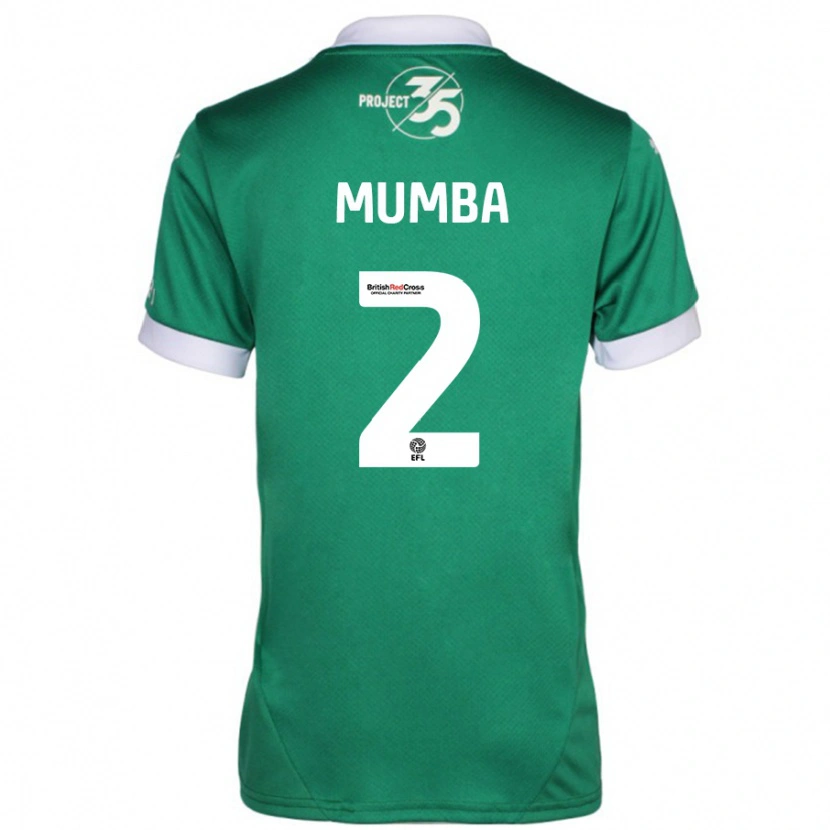 Danxen Męski Bali Mumba #2 Zielony Biały Domowa Koszulka 2024/25 Koszulki Klubowe