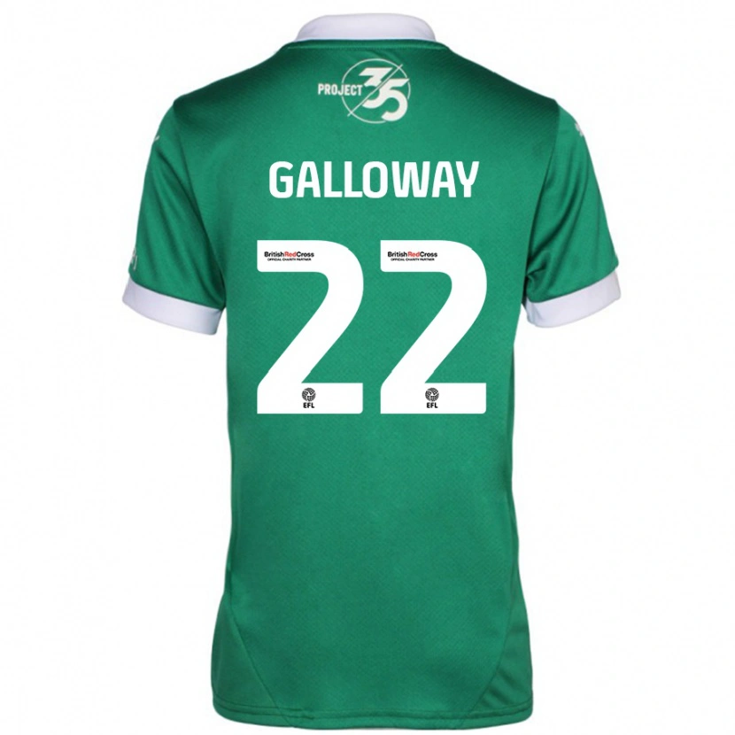 Danxen Męski Brendan Galloway #22 Zielony Biały Domowa Koszulka 2024/25 Koszulki Klubowe