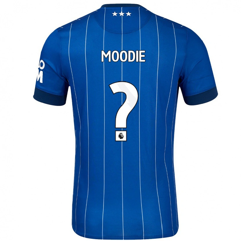Danxen Męski Paul Moodie #0 Granatowy Niebieski Domowa Koszulka 2024/25 Koszulki Klubowe
