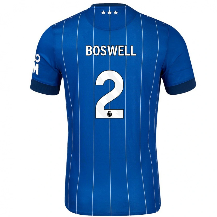 Danxen Męski Maria Boswell #2 Granatowy Niebieski Domowa Koszulka 2024/25 Koszulki Klubowe