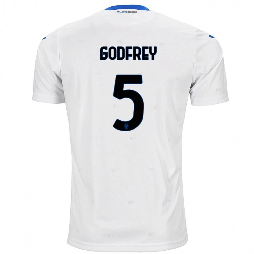 Danxen Męski Ben Godfrey #5 Biały Wyjazdowa Koszulka 2024/25 Koszulki Klubowe