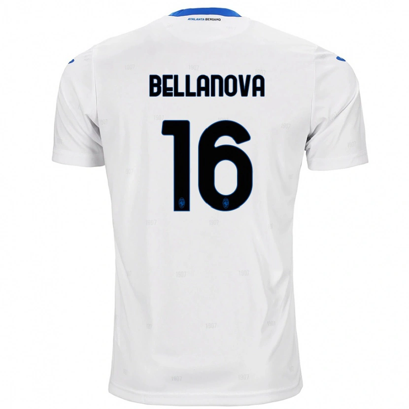 Danxen Męski Raoul Bellanova #16 Biały Wyjazdowa Koszulka 2024/25 Koszulki Klubowe
