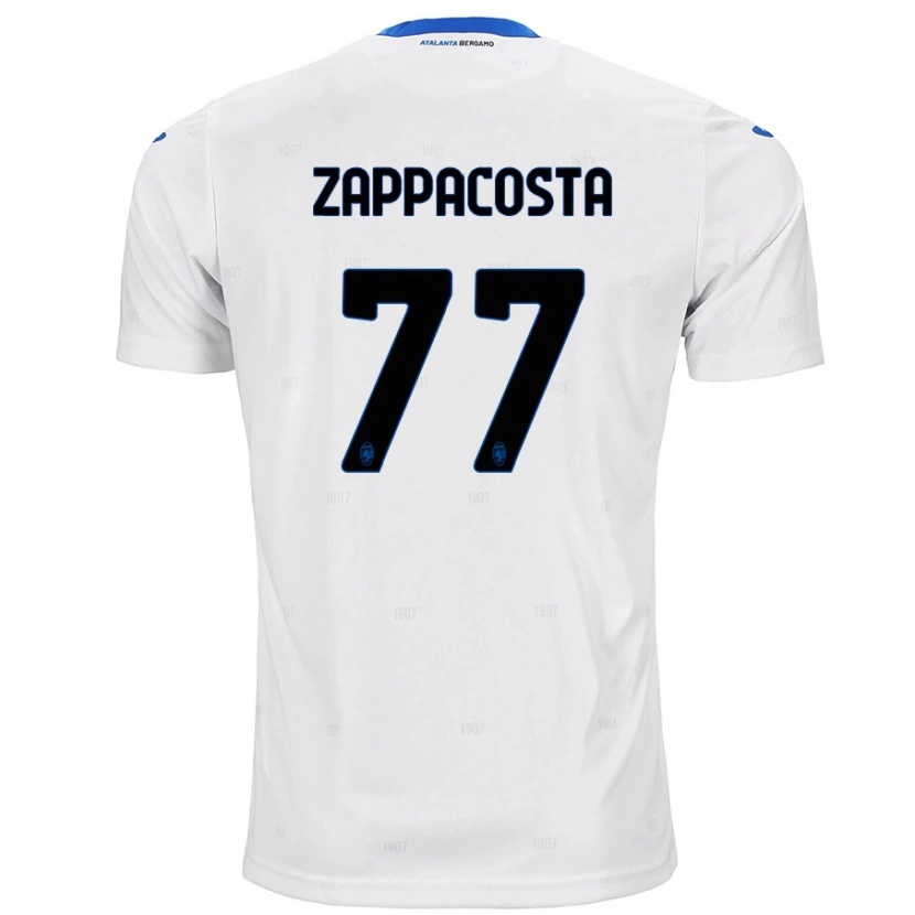 Danxen Męski Davide Zappacosta #77 Biały Wyjazdowa Koszulka 2024/25 Koszulki Klubowe
