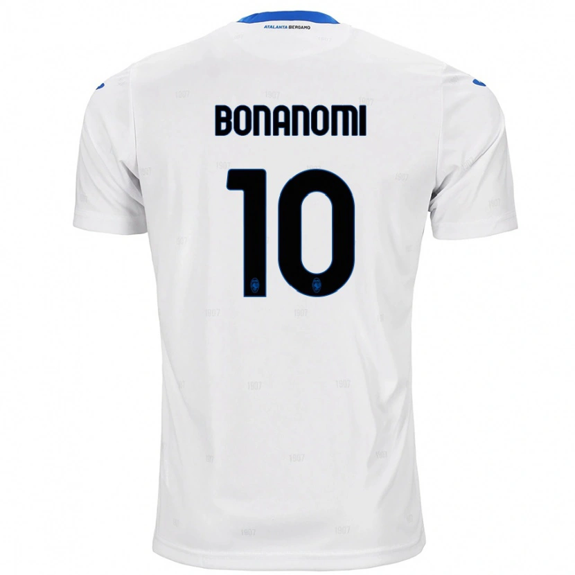 Danxen Męski Andrea Bonanomi #10 Biały Wyjazdowa Koszulka 2024/25 Koszulki Klubowe
