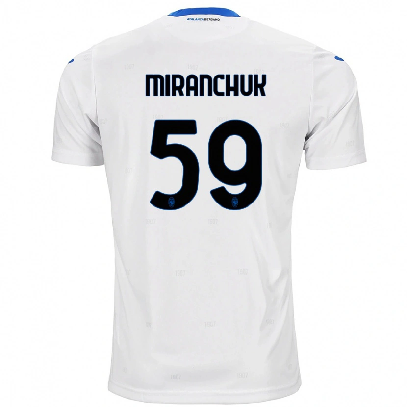 Danxen Męski Aleksey Miranchuk #59 Biały Wyjazdowa Koszulka 2024/25 Koszulki Klubowe