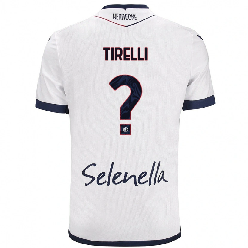 Danxen Męski Manuel Tirelli #0 Biały Królewski Niebieski Wyjazdowa Koszulka 2024/25 Koszulki Klubowe