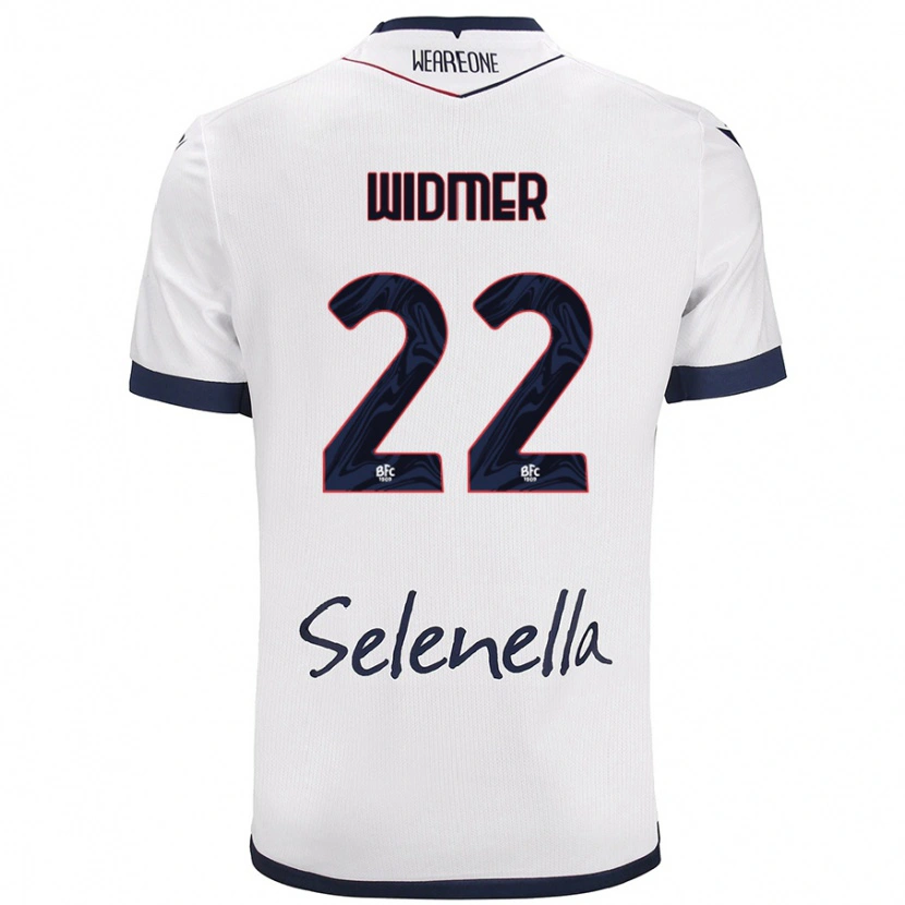 Danxen Męski Renato Widmer D’autilia #22 Biały Królewski Niebieski Wyjazdowa Koszulka 2024/25 Koszulki Klubowe