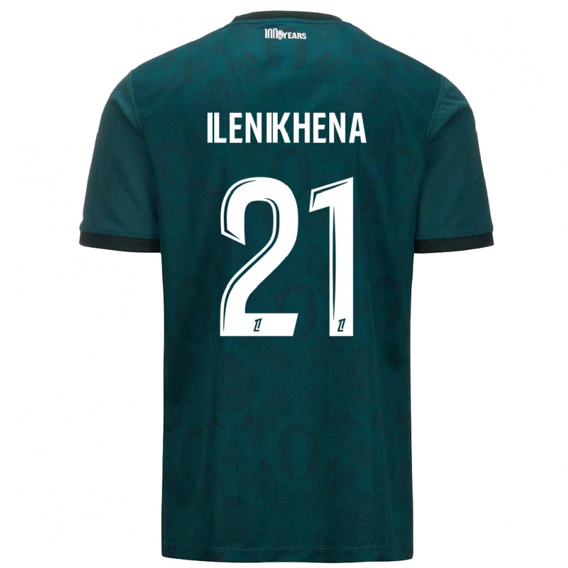 Danxen Męski George Ilenikhena #21 Ciemnozielony Wyjazdowa Koszulka 2024/25 Koszulki Klubowe
