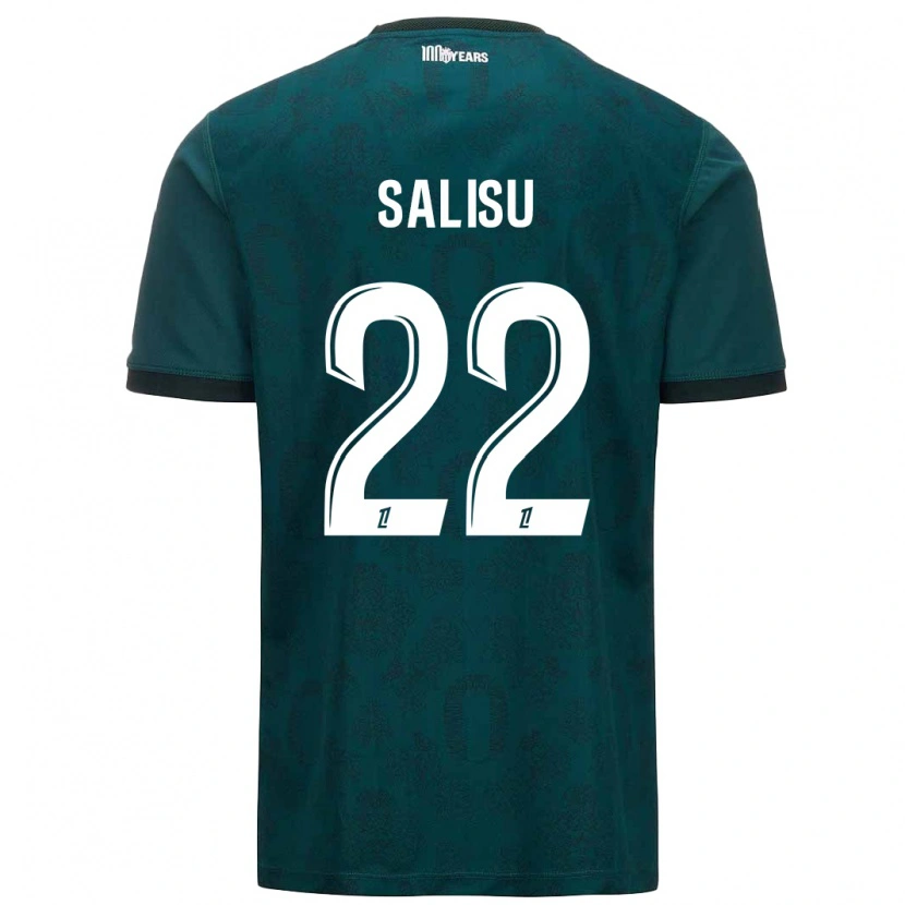 Danxen Męski Mohammed Salisu #22 Ciemnozielony Wyjazdowa Koszulka 2024/25 Koszulki Klubowe