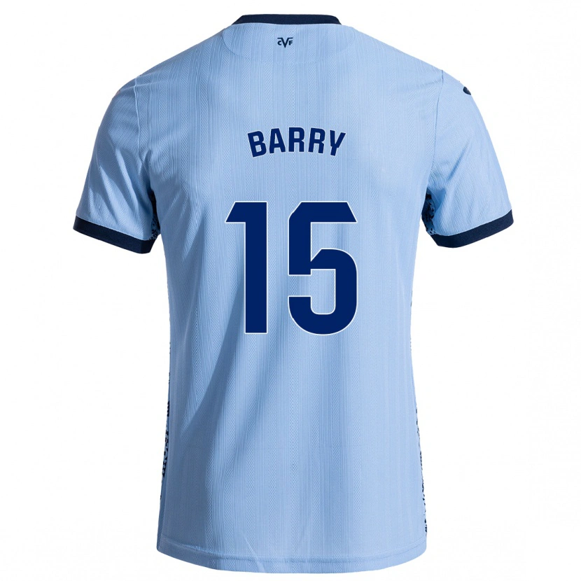 Danxen Męski Thierno Barry #15 Błękit Nieba Wyjazdowa Koszulka 2024/25 Koszulki Klubowe