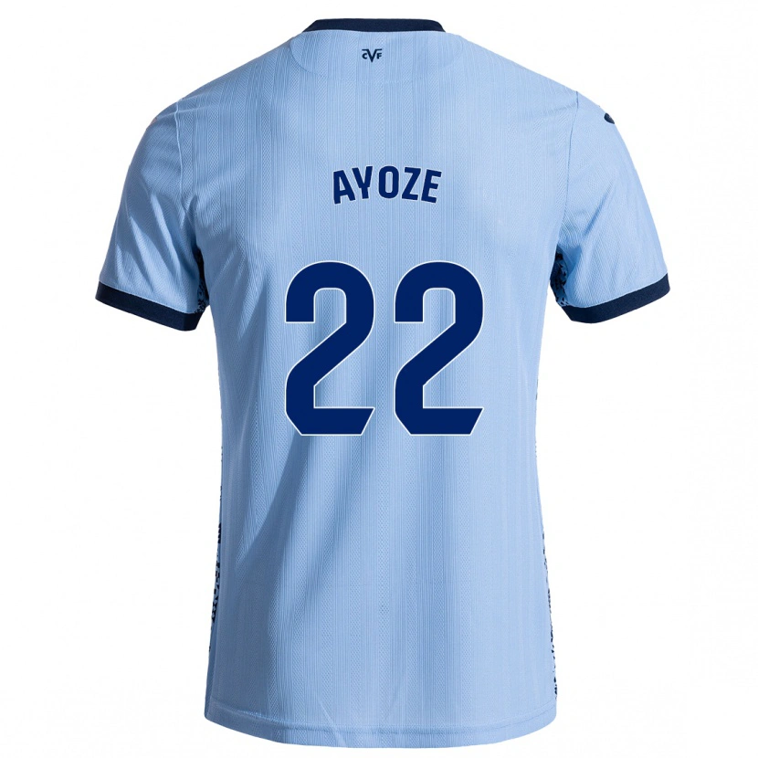 Danxen Męski Ayoze Pérez #22 Błękit Nieba Wyjazdowa Koszulka 2024/25 Koszulki Klubowe