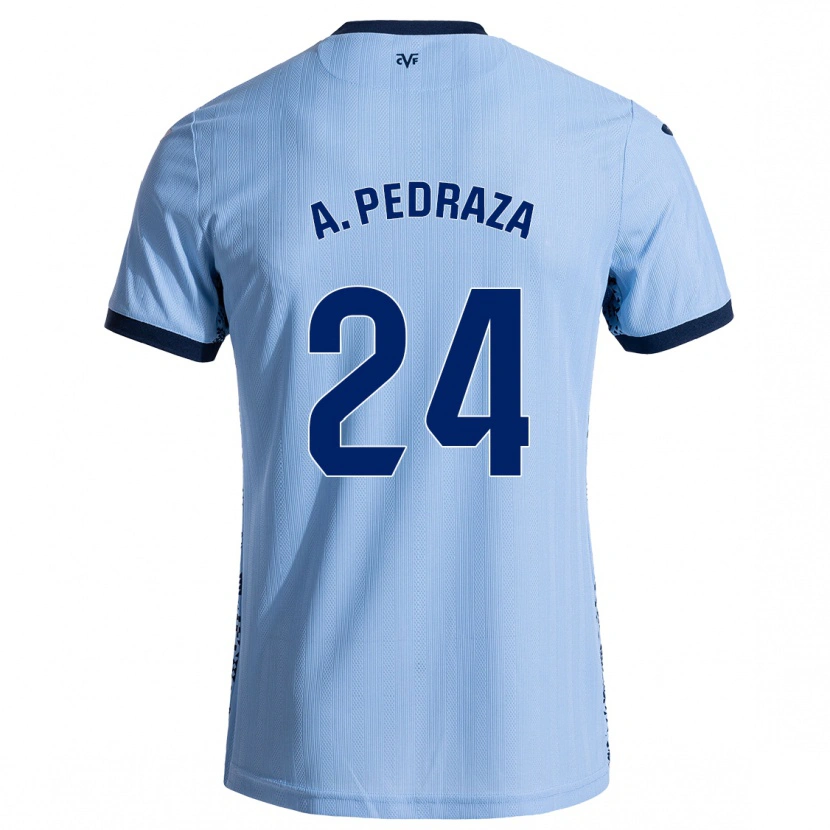 Danxen Męski Alfonso Pedraza #24 Błękit Nieba Wyjazdowa Koszulka 2024/25 Koszulki Klubowe