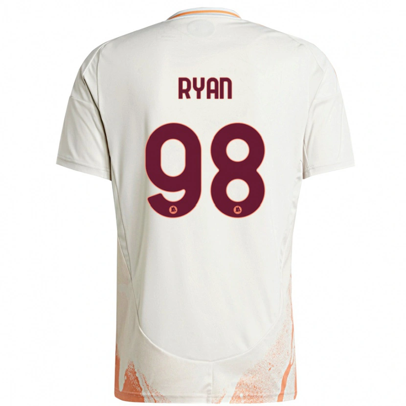 Danxen Męski Mathew Ryan #98 Kremowy Biały Pomarańczowy Wyjazdowa Koszulka 2024/25 Koszulki Klubowe