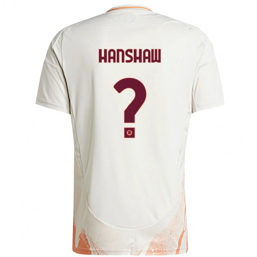 Danxen Męski Verena Hanshaw #0 Kremowy Biały Pomarańczowy Wyjazdowa Koszulka 2024/25 Koszulki Klubowe