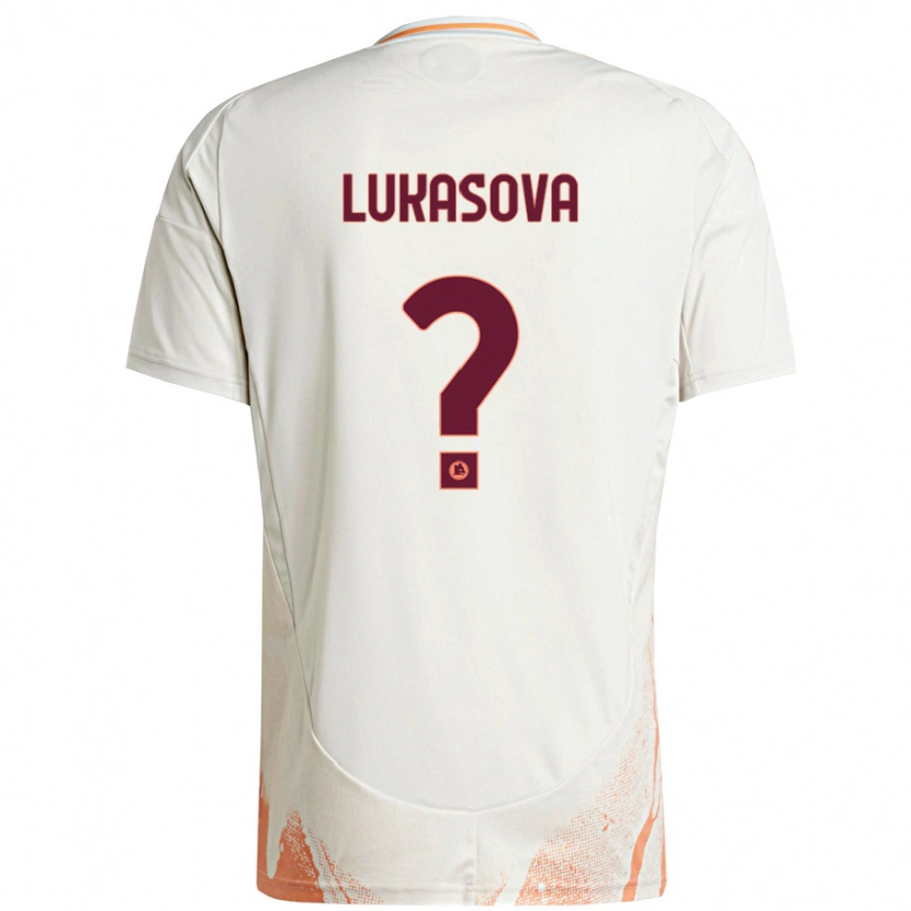 Danxen Męski Olivie Lukášová #0 Kremowy Biały Pomarańczowy Wyjazdowa Koszulka 2024/25 Koszulki Klubowe