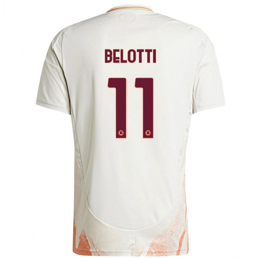 Danxen Męski Andrea Belotti #11 Kremowy Biały Pomarańczowy Wyjazdowa Koszulka 2024/25 Koszulki Klubowe