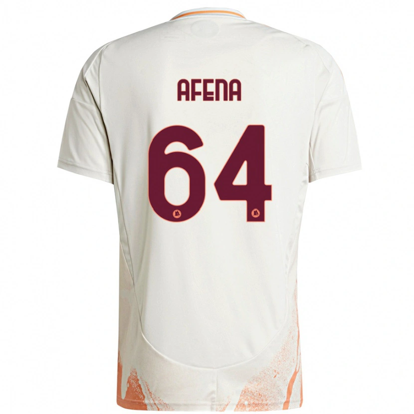 Danxen Męski Felix Afena-Gyan #64 Kremowy Biały Pomarańczowy Wyjazdowa Koszulka 2024/25 Koszulki Klubowe