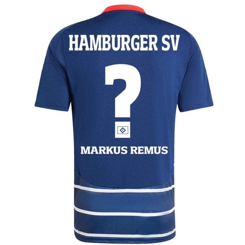 Danxen Męski Markus Remus #0 Ciemnoniebieski Wyjazdowa Koszulka 2024/25 Koszulki Klubowe