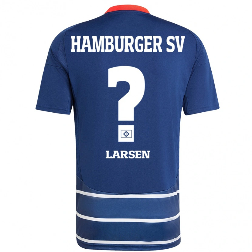 Danxen Męski Yannik Larsen #0 Ciemnoniebieski Wyjazdowa Koszulka 2024/25 Koszulki Klubowe