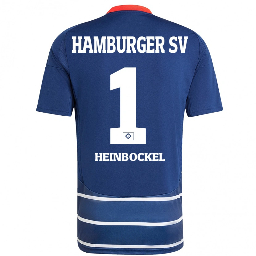 Danxen Męski Simon Heinbockel #1 Ciemnoniebieski Wyjazdowa Koszulka 2024/25 Koszulki Klubowe