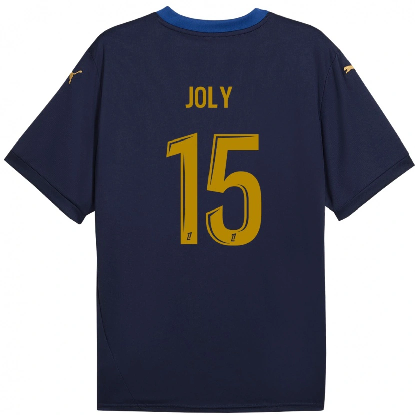 Danxen Męski Lou-Ann Joly #15 Granatowy Złoty Wyjazdowa Koszulka 2024/25 Koszulki Klubowe