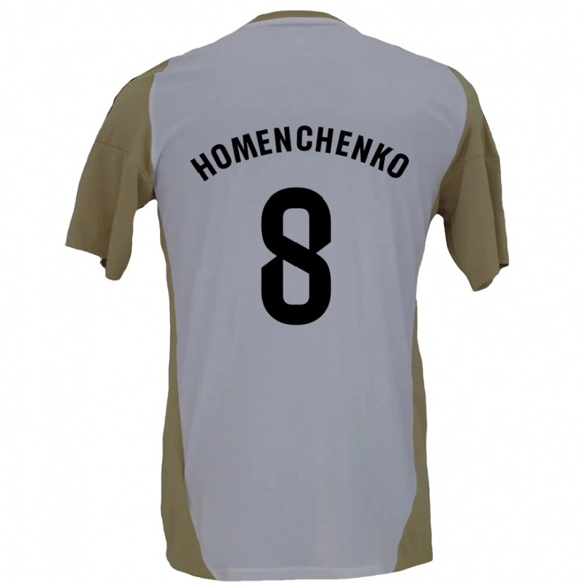 Danxen Męski Santiago Homenchenko #8 Brązowy Biały Wyjazdowa Koszulka 2024/25 Koszulki Klubowe