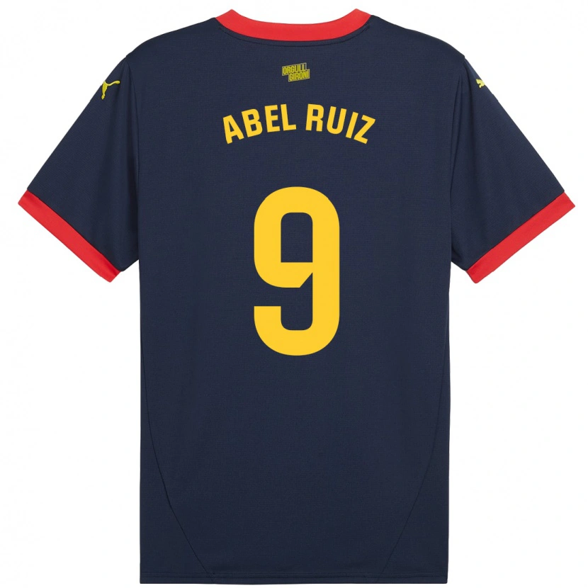 Danxen Męski Abel Ruiz #9 Granatowy Czerwony Wyjazdowa Koszulka 2024/25 Koszulki Klubowe